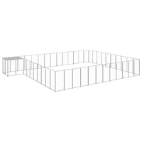 Gabbia per Cani Argento 37,51 mÂ² in Acciaio