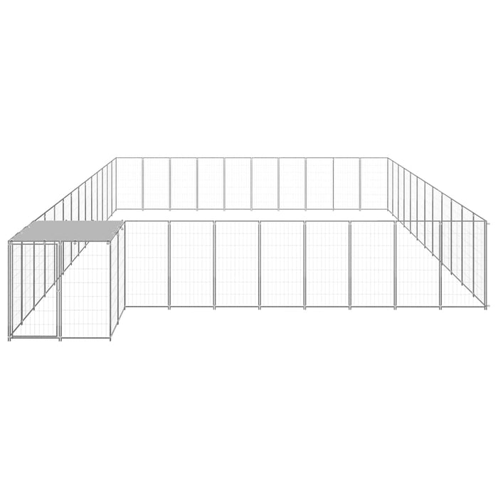 Gabbia per Cani Argento 37,51 m² in Acciaio 3082248