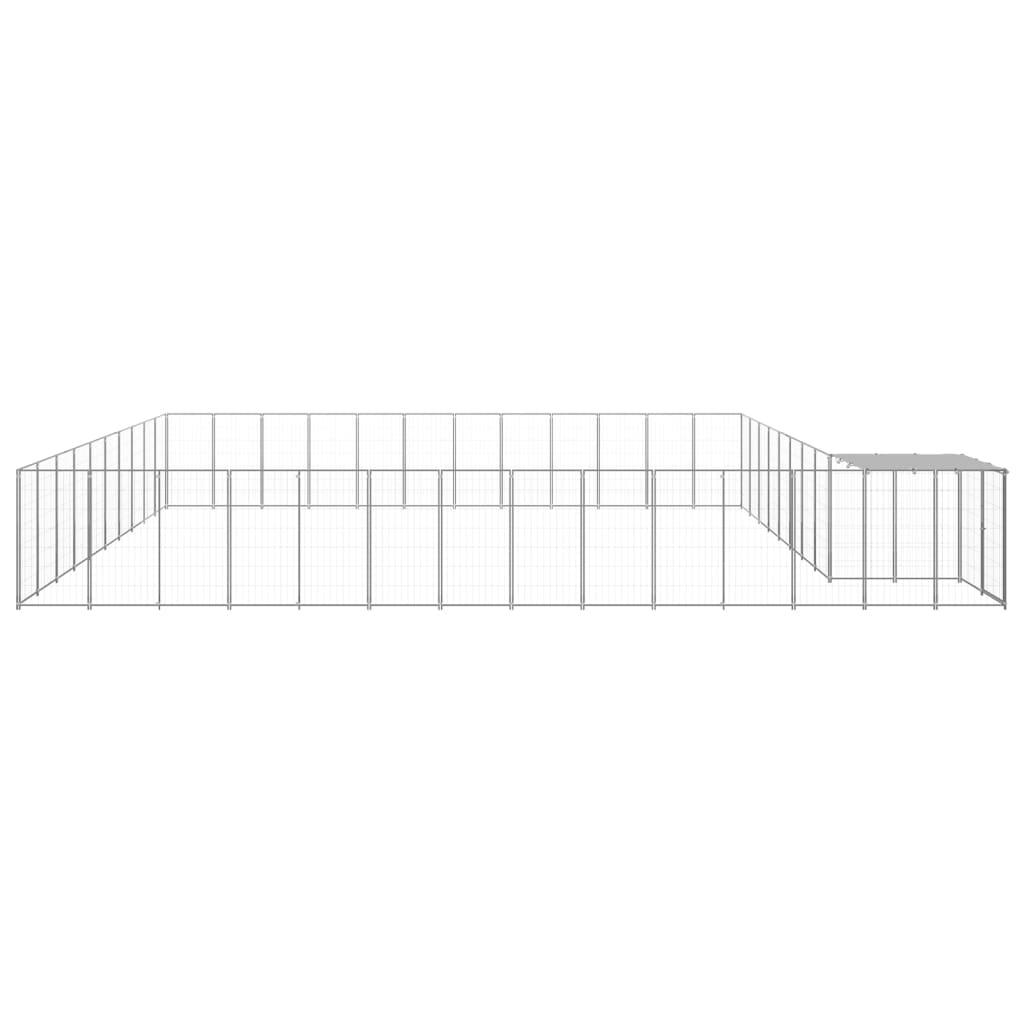 Gabbia per Cani Argento 37,51 mÂ² in Acciaio