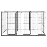 Gabbia per Cani da Esterno in Acciaio con Tetto 7,26 mÂ² cod mxl 56934