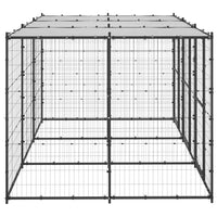 Gabbia per Cani da Esterno in Acciaio con Tetto 7,26 mÂ² cod mxl 56934