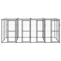 Gabbia per Cani da Esterno in Acciaio con Tetto 9,68 m² 3082251