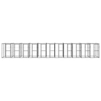 Gabbia per Cani da Esterno in Acciaio con Tetto 26,62 m² 3082258