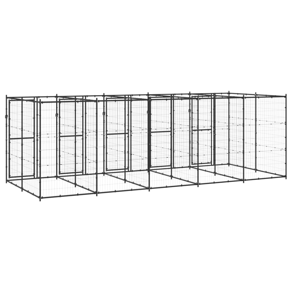 Gabbia per Cani da Esterno in Acciaio 12,1 mÂ² cod mxl 62195