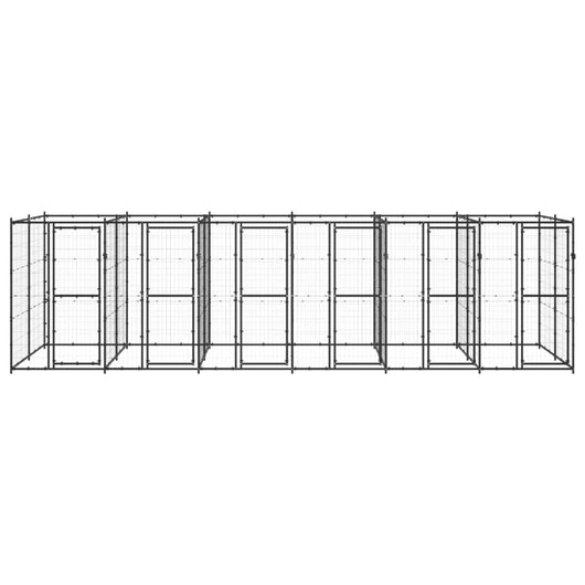 Gabbia per Cani da Esterno in Acciaio 14,52 m² 3082264