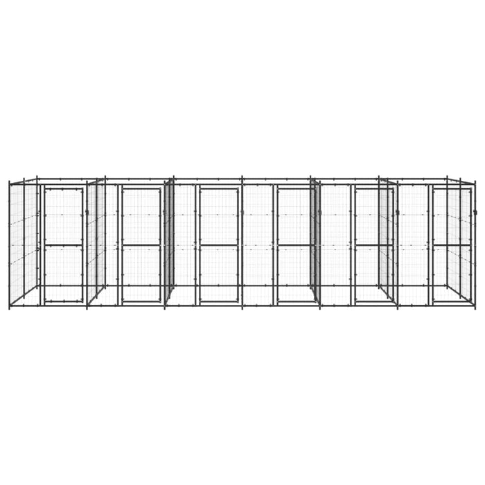 Gabbia per Cani da Esterno in Acciaio 14,52 m² 3082264