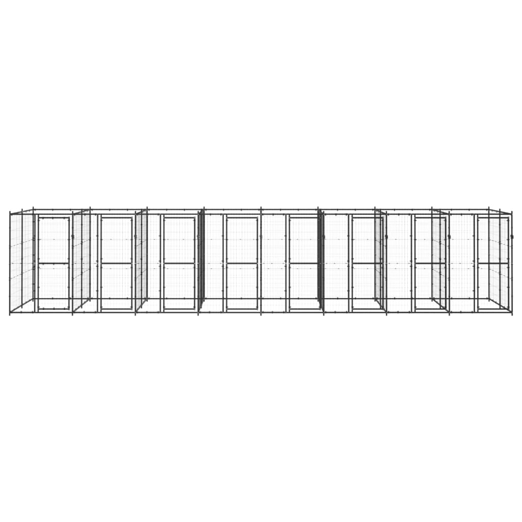 Gabbia per Cani da Esterno in Acciaio 19,36 m² 3082266