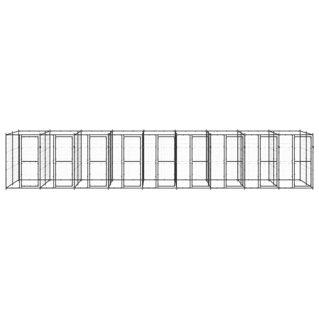 Gabbia per Cani da Esterno in Acciaio 21,78 m² 3082267