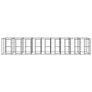 Gabbia per Cani da Esterno in Acciaio 21,78 m² 3082267