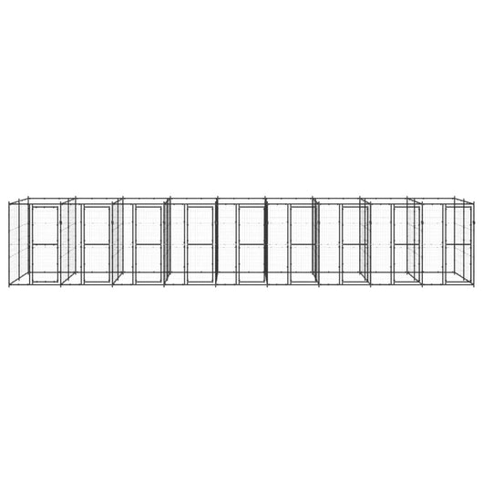 Gabbia per Cani da Esterno in Acciaio 21,78 m² 3082267