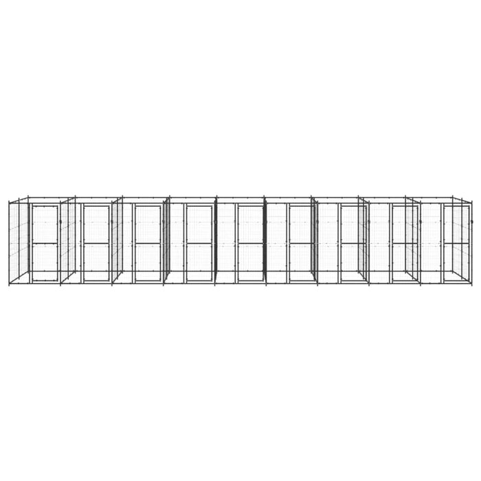 Gabbia per Cani da Esterno in Acciaio 21,78 m² 3082267