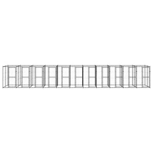 Gabbia per Cani da Esterno in Acciaio 26,62 m² 3082269