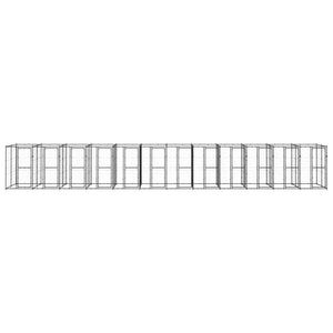 Gabbia per Cani da Esterno in Acciaio 29,04 m² 3082270