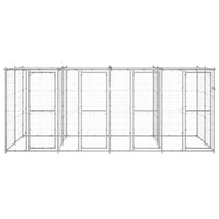 Gabbia per Cani da Esterno in Acciaio Zincato con Tetto 9,68mÂ² cod mxl 56930