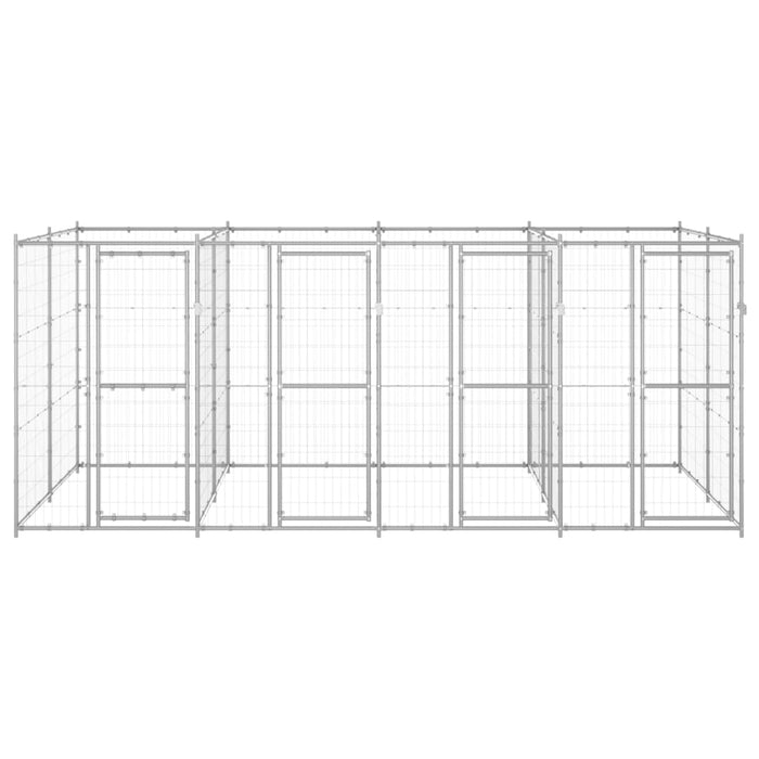 Gabbia per Cani da Esterno in Acciaio Zincato 9,68 mÂ² cod mxl 59973