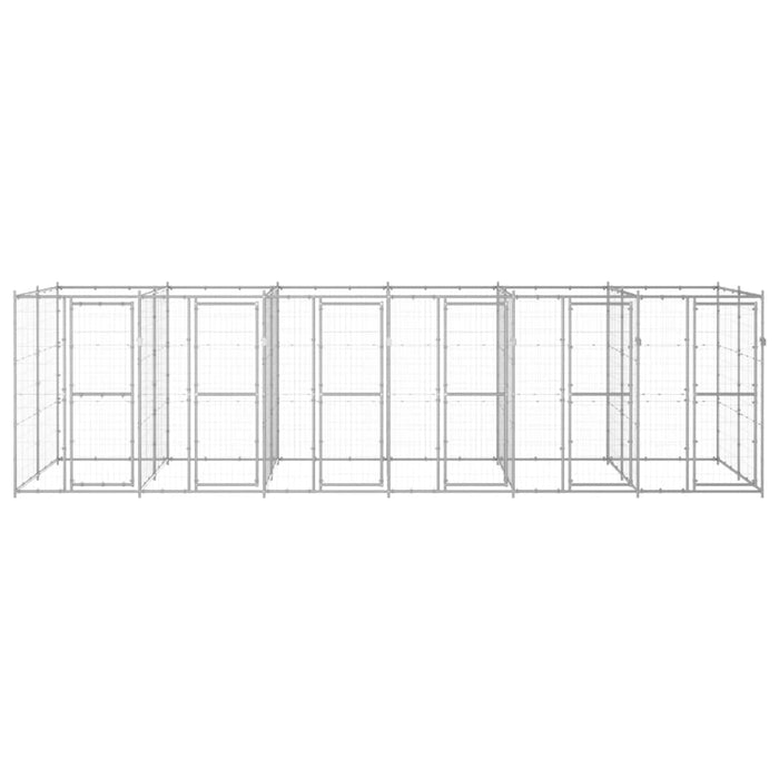 Gabbia per Cani da Esterno in Acciaio Zincato 14,52 mÂ² cod mxl 59966