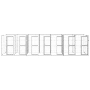 Gabbia per Cani da Esterno in Acciaio Zincato 16,94 mÂ² cod mxl 59983