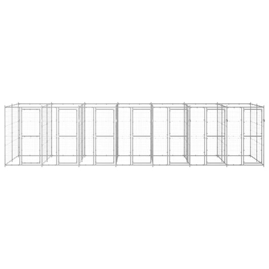 Gabbia per Cani da Esterno in Acciaio Zincato 16,94 mÂ² cod mxl 59983