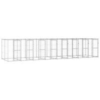 Gabbia per Cani da Esterno in Acciaio Zincato 19,36 mÂ² cod mxl 59970