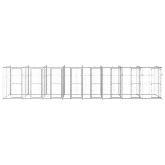 Gabbia per Cani da Esterno in Acciaio Zincato 19,36 mÂ² cod mxl 59970