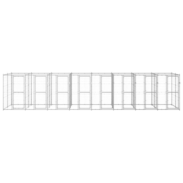 Gabbia per Cani da Esterno in Acciaio Zincato 19,36 mÂ² cod mxl 59970