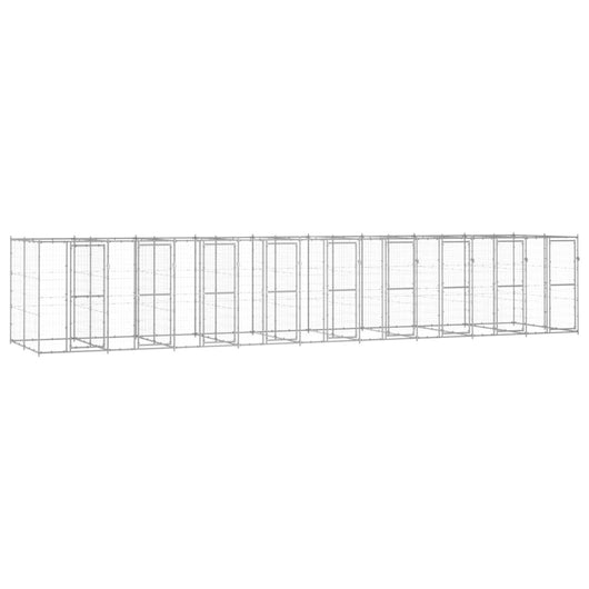 Gabbia per Cani da Esterno in Acciaio Zincato 21,78mÂ² cod mxl 59981