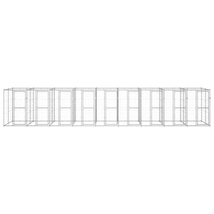 Gabbia per Cani da Esterno in Acciaio Zincato 21,78mÂ² cod mxl 59981