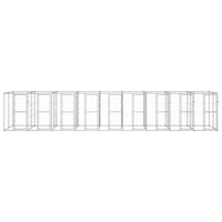Gabbia per Cani da Esterno in Acciaio Zincato 21,78m² 3082289