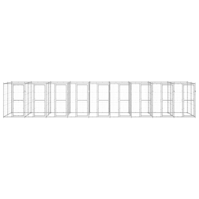 Gabbia per Cani da Esterno in Acciaio Zincato 21,78m² 3082289