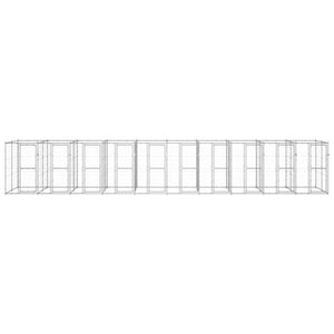 Gabbia per Cani da Esterno in Acciaio Zincato 24,2 mÂ² cod mxl 55614