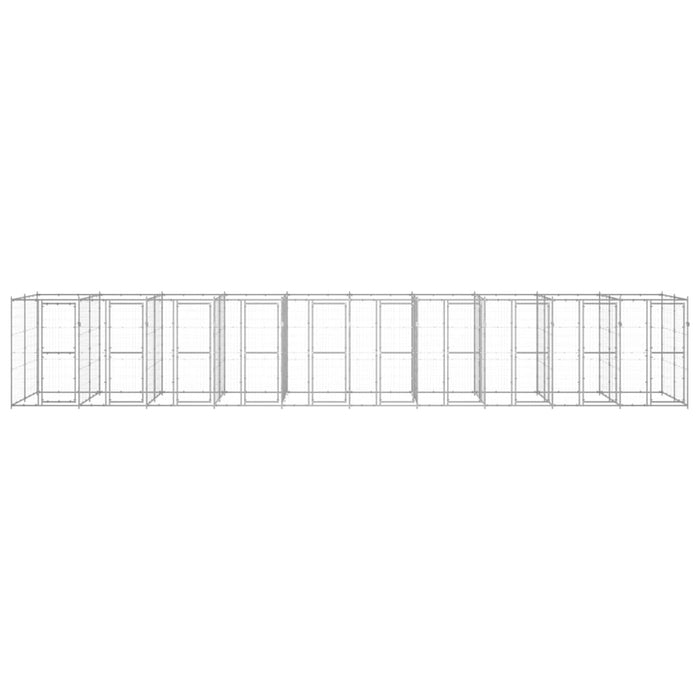 Gabbia per Cani da Esterno in Acciaio Zincato 24,2 mÂ² cod mxl 55614