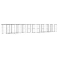 Gabbia per Cani da Esterno in Acciaio Zincato 26,62mÂ² cod mxl 55551