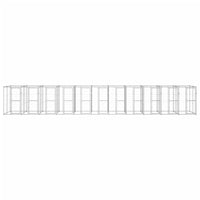 Gabbia per Cani da Esterno in Acciaio Zincato 26,62mÂ² cod mxl 55551