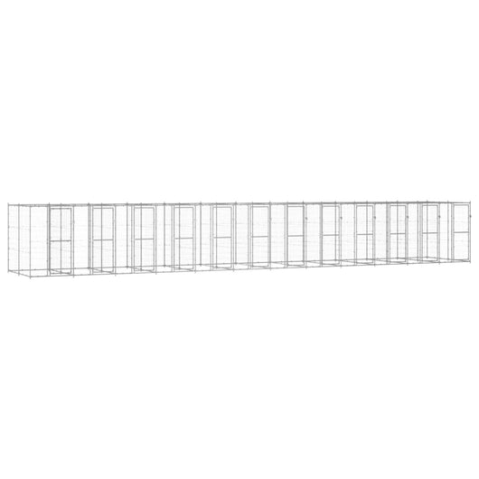 Gabbia per Cani da Esterno in Acciaio Zincato 29,04 mÂ² cod mxl 55607