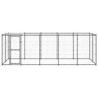 Gabbia per Cani da Esterno in Acciaio con Tetto 12,1 mÂ² cod mxl 55127