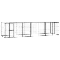Gabbia per Cani da Esterno in Acciaio con Tetto 16,94 m² 3082295