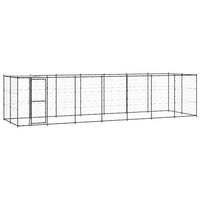 Gabbia per Cani da Esterno in Acciaio con Tetto 16,94 mÂ² cod mxl 55244