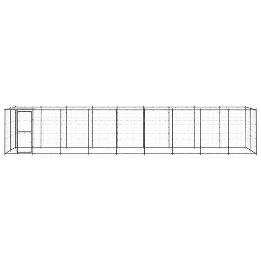 Gabbia per Cani da Esterno in Acciaio con Tetto 21,78 mÂ² cod mxl 55559