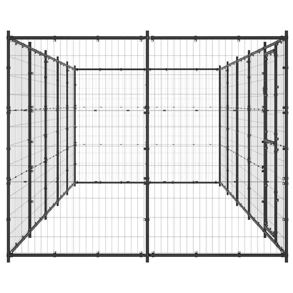 Gabbia per Cani da Esterno in Acciaio 12,1 m² 3082299