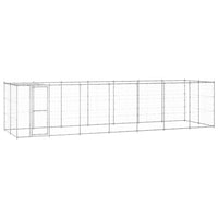 Gabbia per Cani da Esterno in Acciaio Zincato con Tetto 16,94 mÂ² cod mxl 55312
