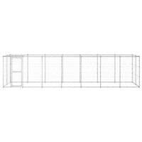 Gabbia per Cani da Esterno in Acciaio Zincato con Tetto 16,94 mÂ² cod mxl 55312