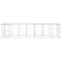 Gabbia per Cani da Esterno in Acciaio Zincato con Tetto 16,94 m² 3082305