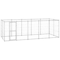 Gabbia per Cani da Esterno in Acciaio Zincato 12,1 mÂ² cod mxl 59982