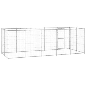 Gabbia per Cani da Esterno in Acciaio Zincato 12,1 m² 3082309