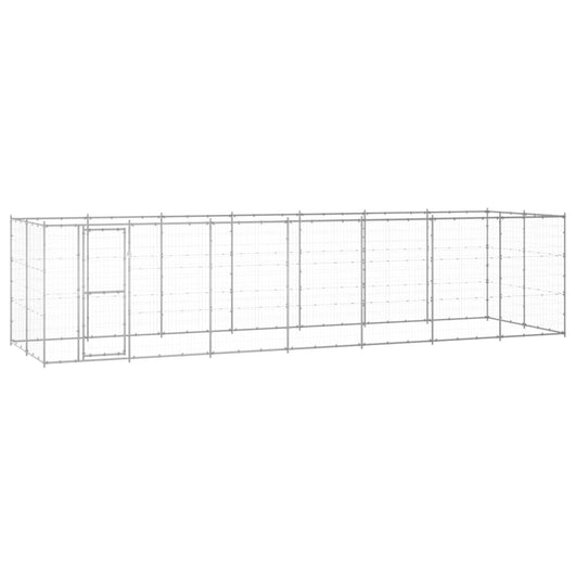 Gabbia per Cani da Esterno in Acciaio Zincato 16,94 mÂ² cod mxl 59968