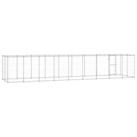 Gabbia per Cani da Esterno in Acciaio Zincato 21,78mÂ² cod mxl 59979