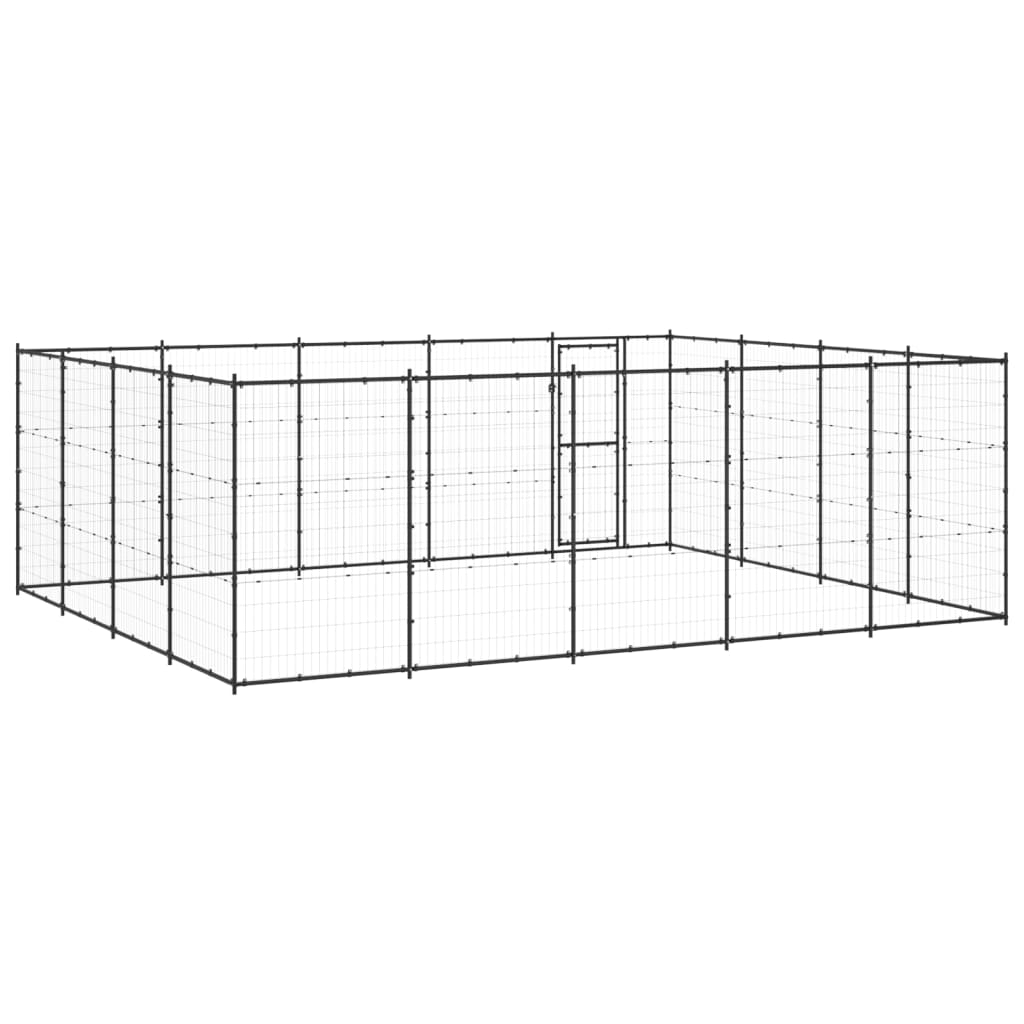 Gabbia per Cani da Esterno in Acciaio 24,2 mÂ² cod mxl 62184