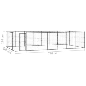 Gabbia per Cani da Esterno in Acciaio 33,88 mÂ² cod mxl 62186