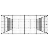 Recinto per cani da esterno per animali da esterno per cani in acciaio 5324 m² 02_0000375