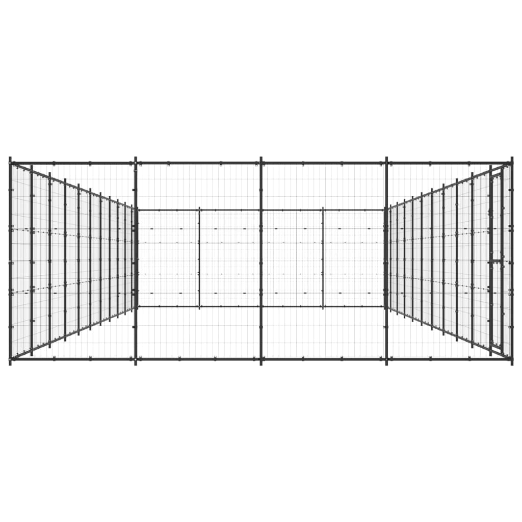 Gabbia per Cani da Esterno in Acciaio 53,24 mÂ² cod mxl 62185